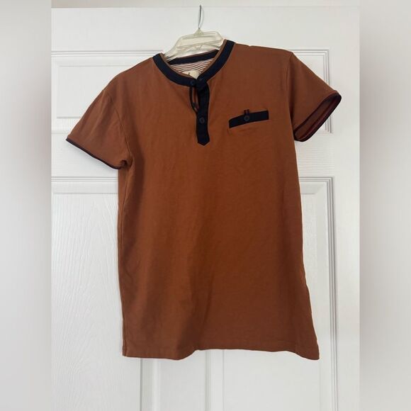 Scott James England Preppy Polo Burnt Orange Size Small - Picture 1 of 3